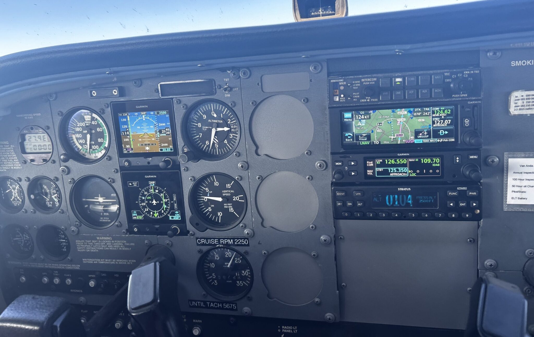 N536HF Cockpit Panel