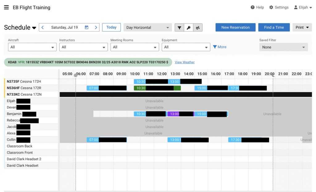 Flight Schedule